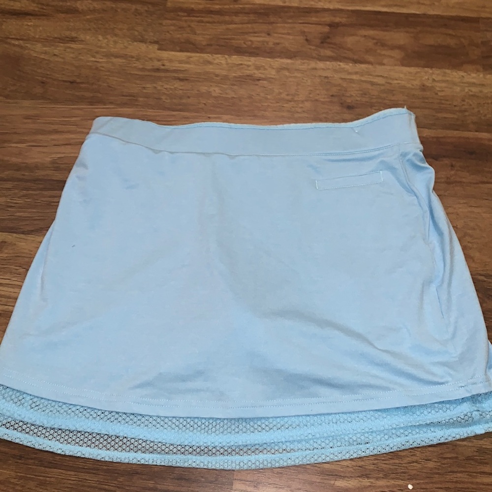 Light blue skirt
